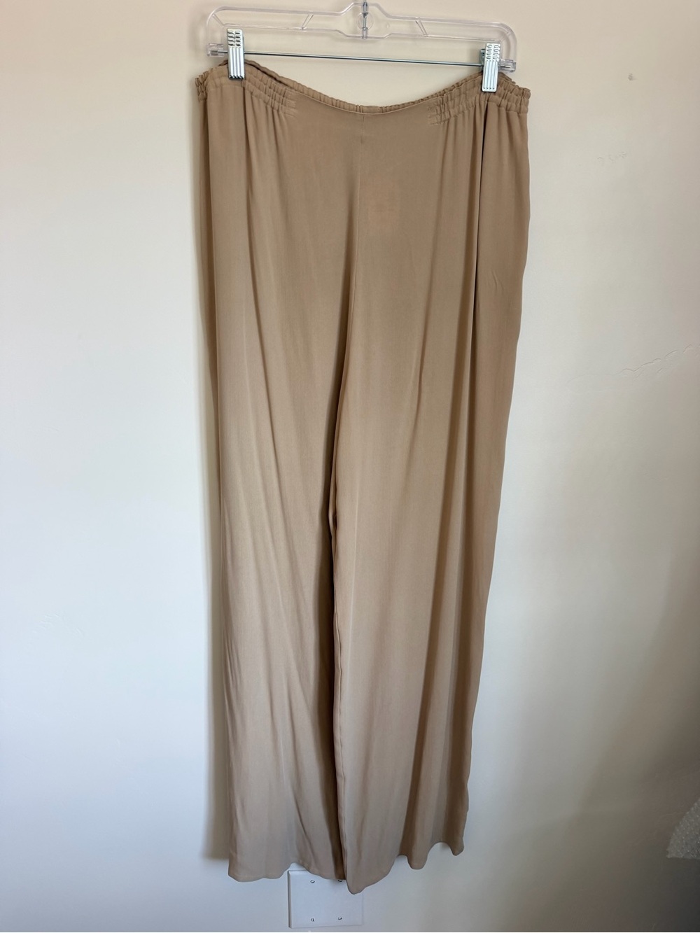 100% Silk Pull on Pants L Dusan